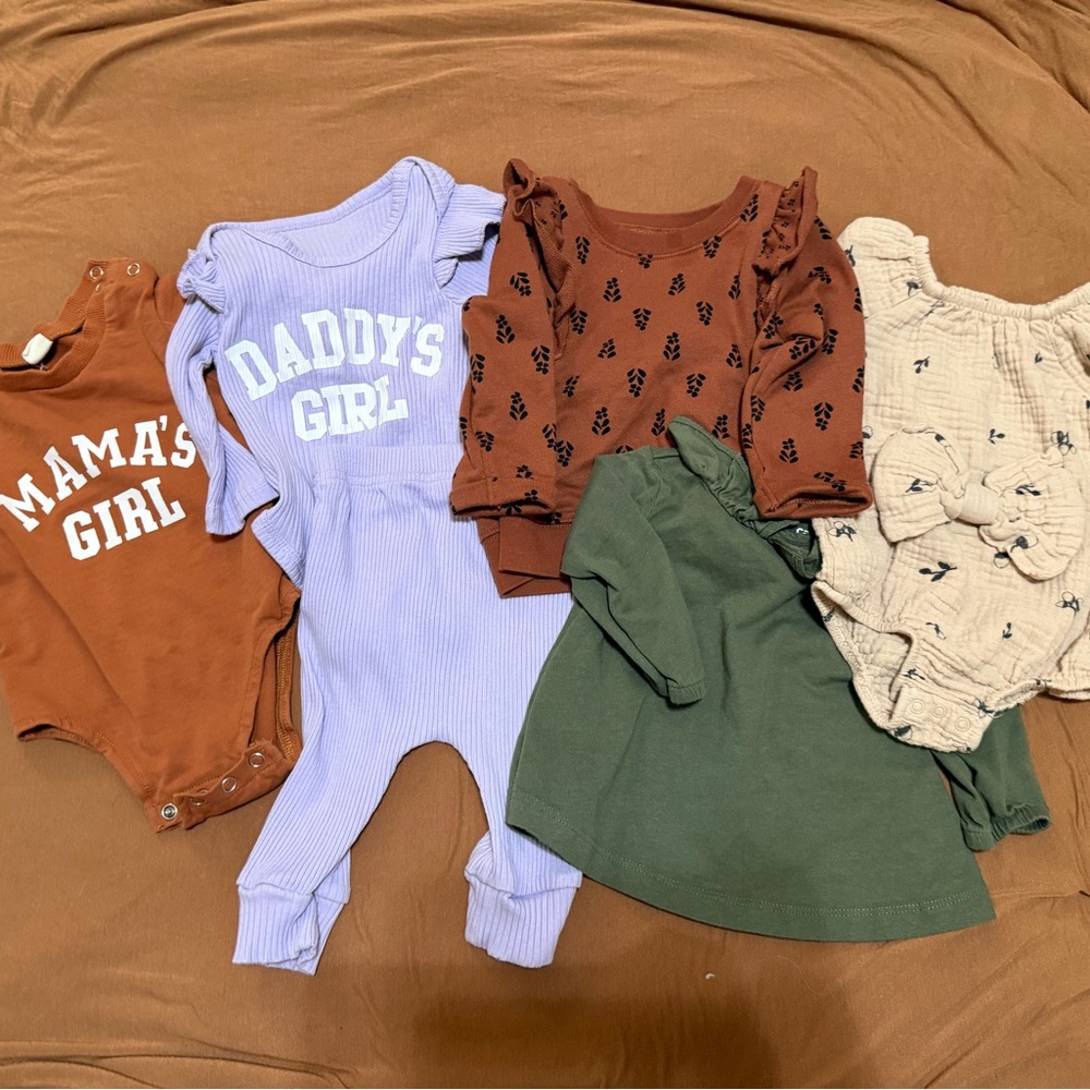 Bundle of baby girl clothes